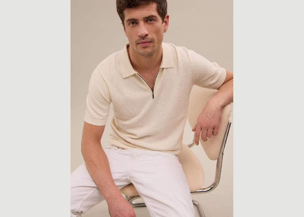 l'exception Polo Marven Blanc Hircus