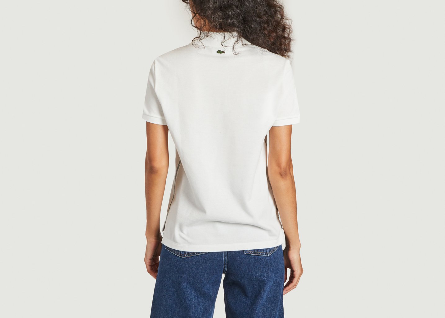 L'exception Polo Siglé Brodé Blanc Lacoste