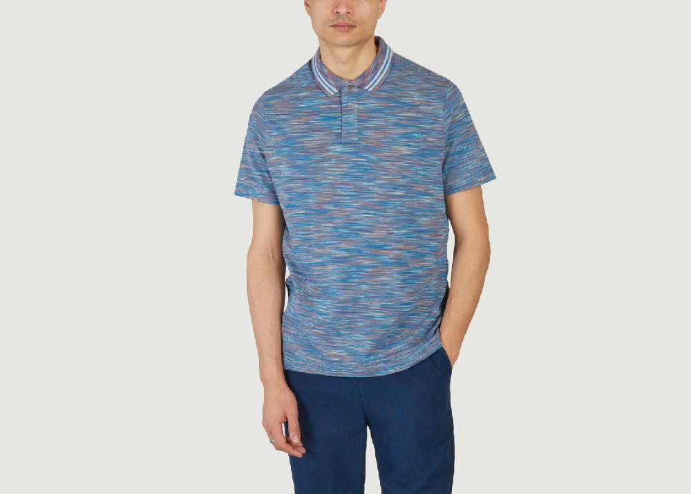 L'exception Polo Space Dye Bleu PS By PAUL SMITH