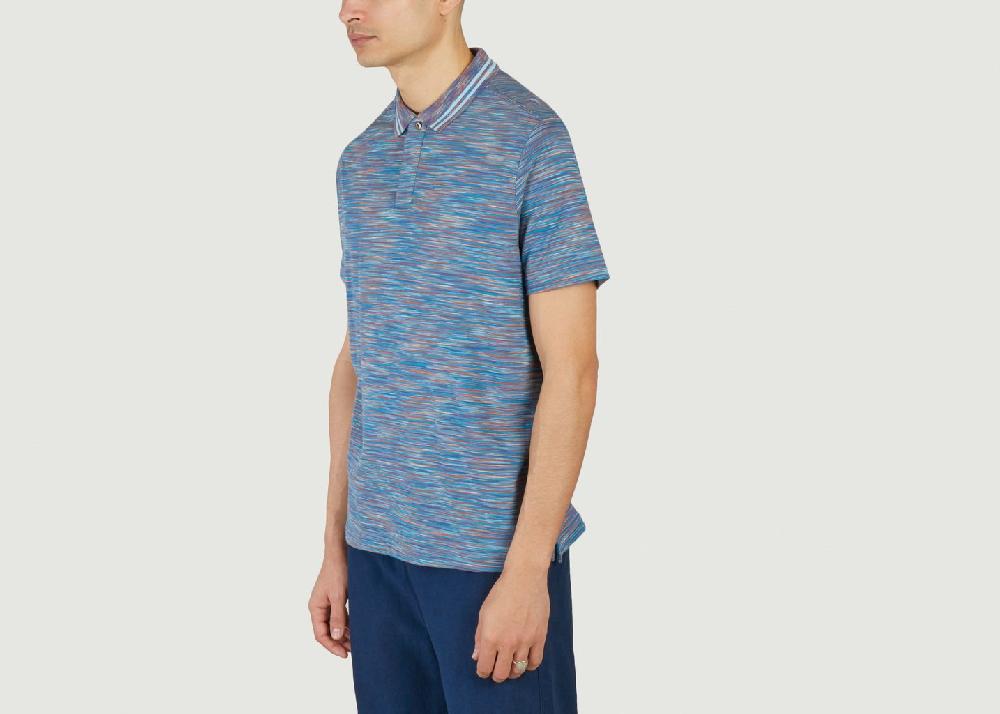 L'exception Polo Space Dye Bleu PS By PAUL SMITH