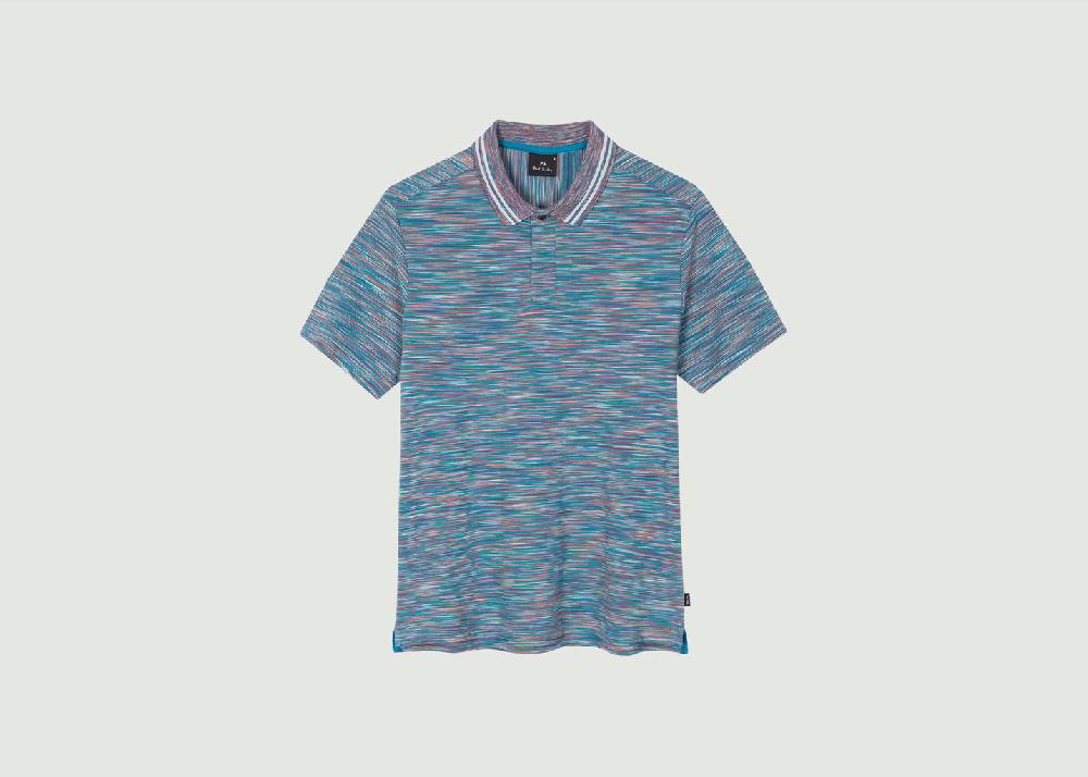 l'exception Polo Space Dye Bleu PS by PAUL SMITH