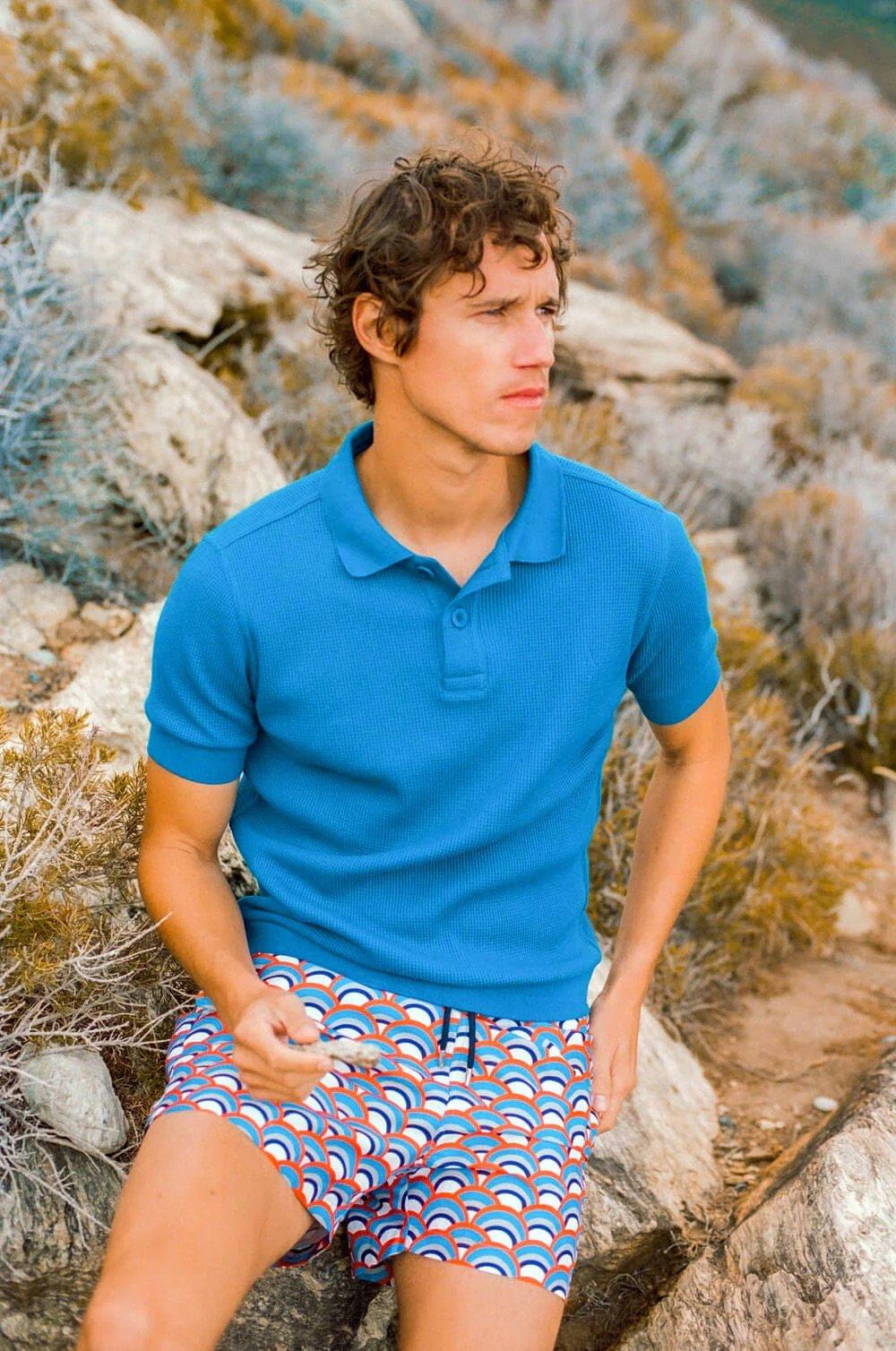 L'exception Polo Uni Bleu Apnee