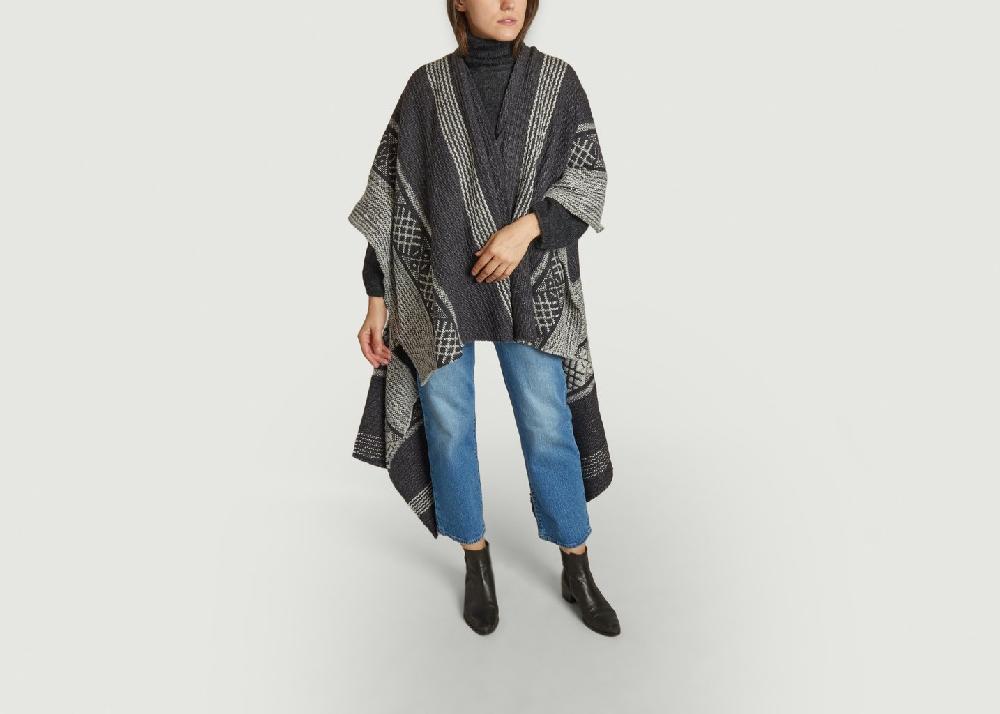 l'exception Poncho de luz Gris Adriana Santacruz