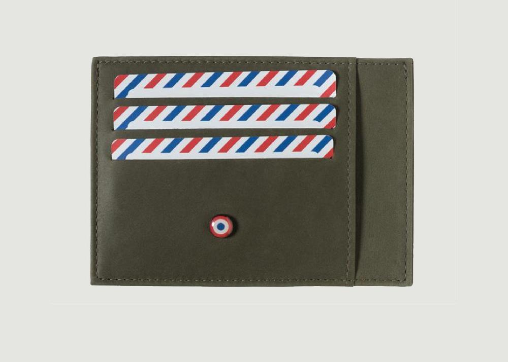 l'exception Porte cartes Paul Khaki Larmorie