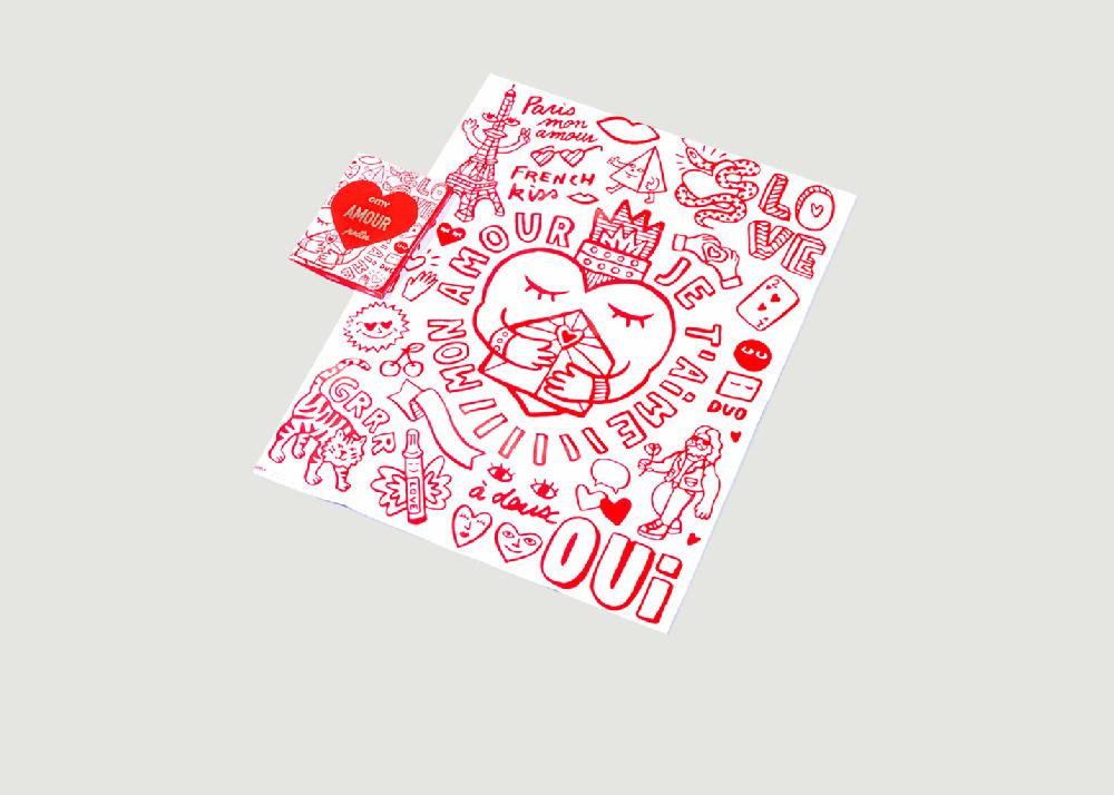 L'exception Poster Amour Rouge Omy