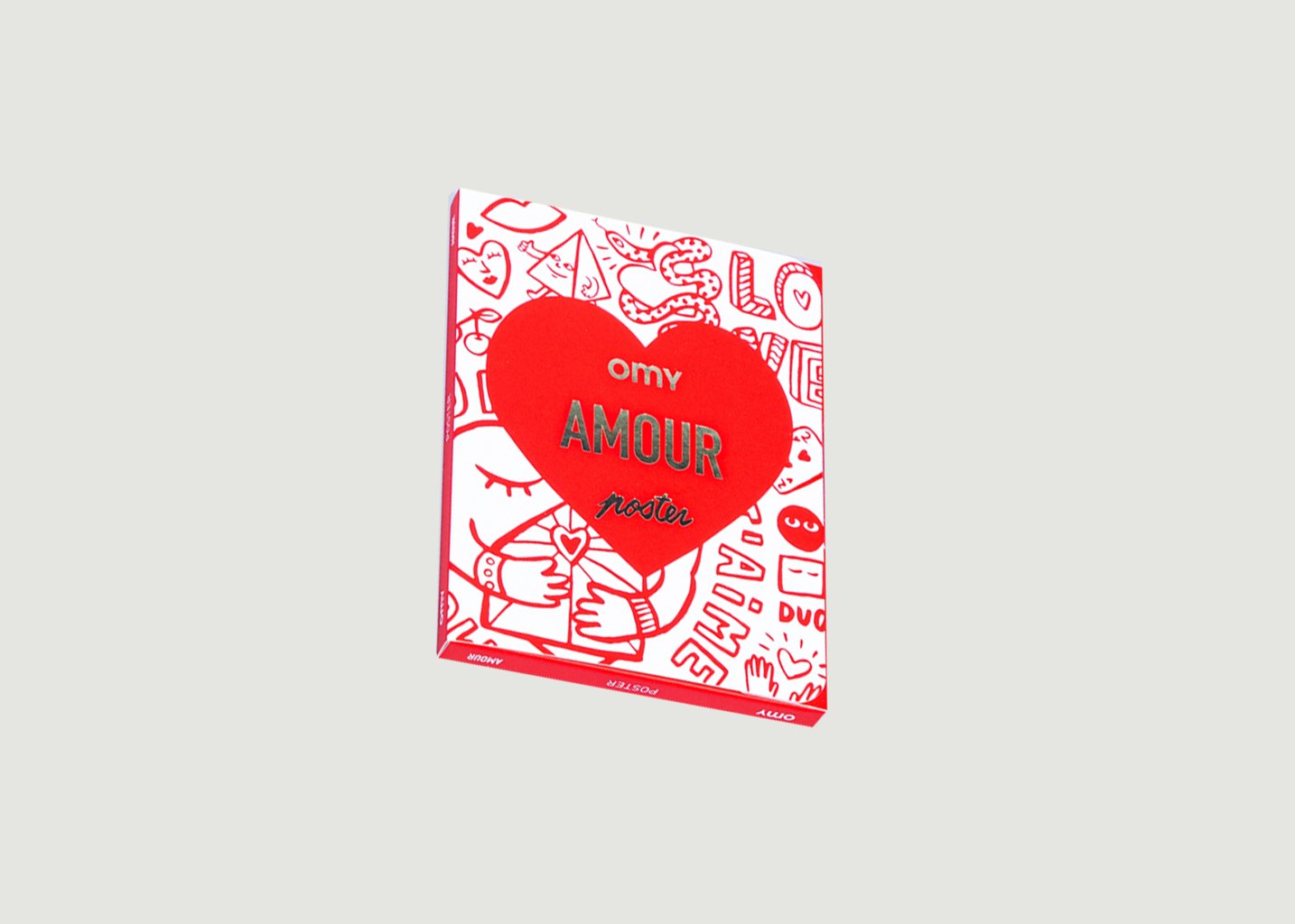 l'exception Poster Amour Rouge Omy