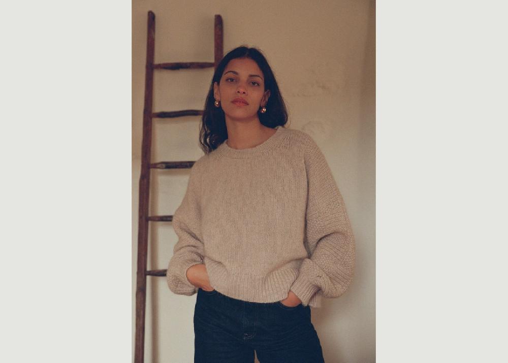 l'exception Pull Alison Beige Nénés Paris