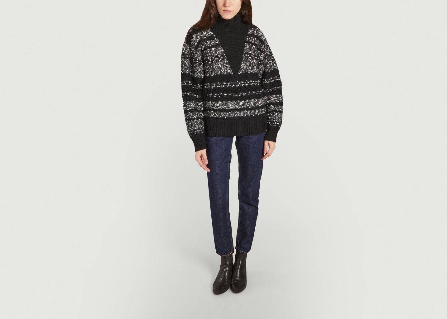 L'exception Pull Alpaco Noir IRO Paris