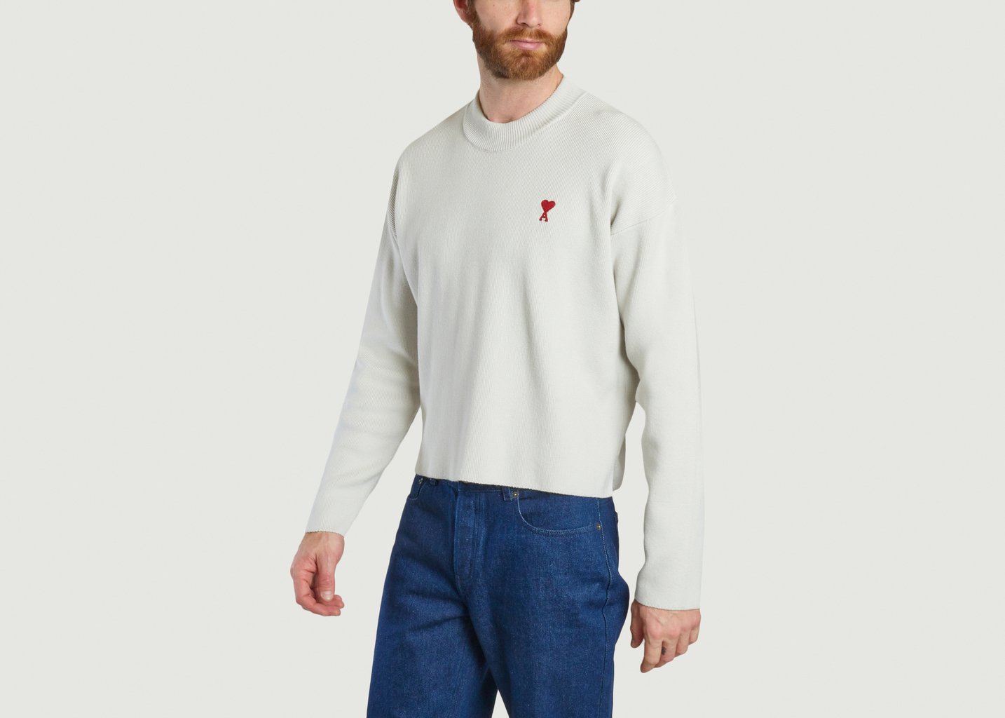 L'exception Pull Ami De Coeur Ivoire AMI Paris