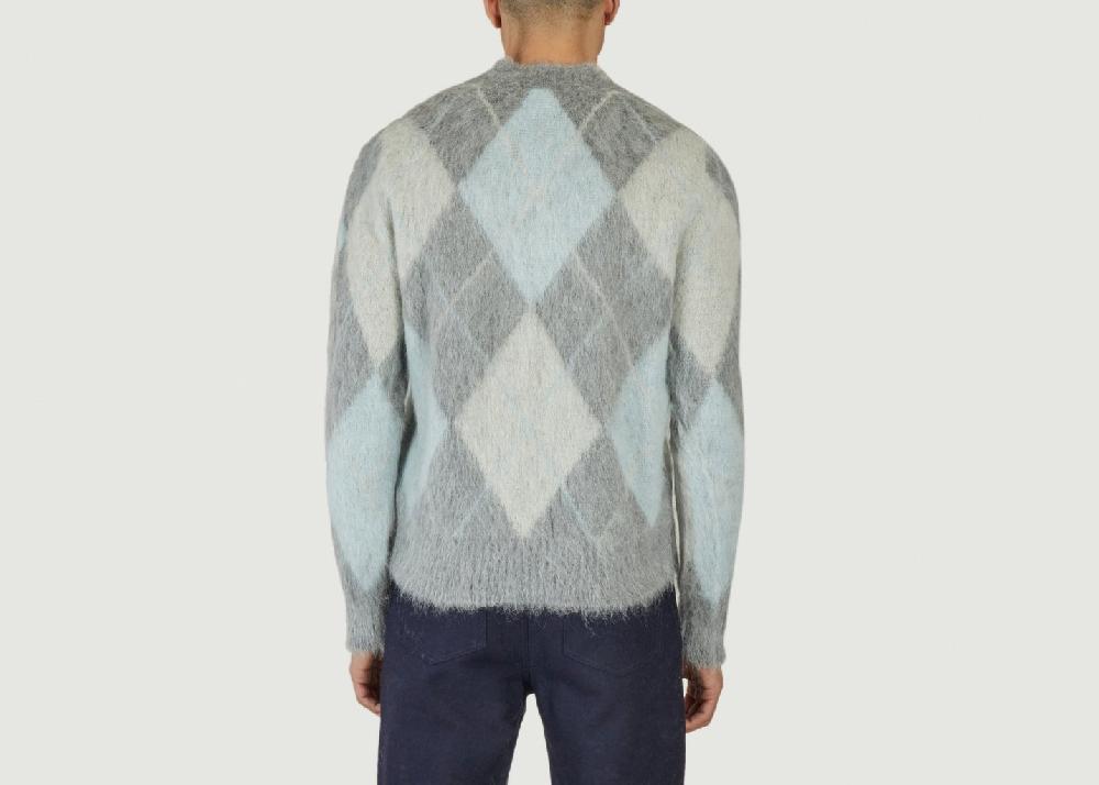 L'exception Pull Argyle Gris AMI Paris