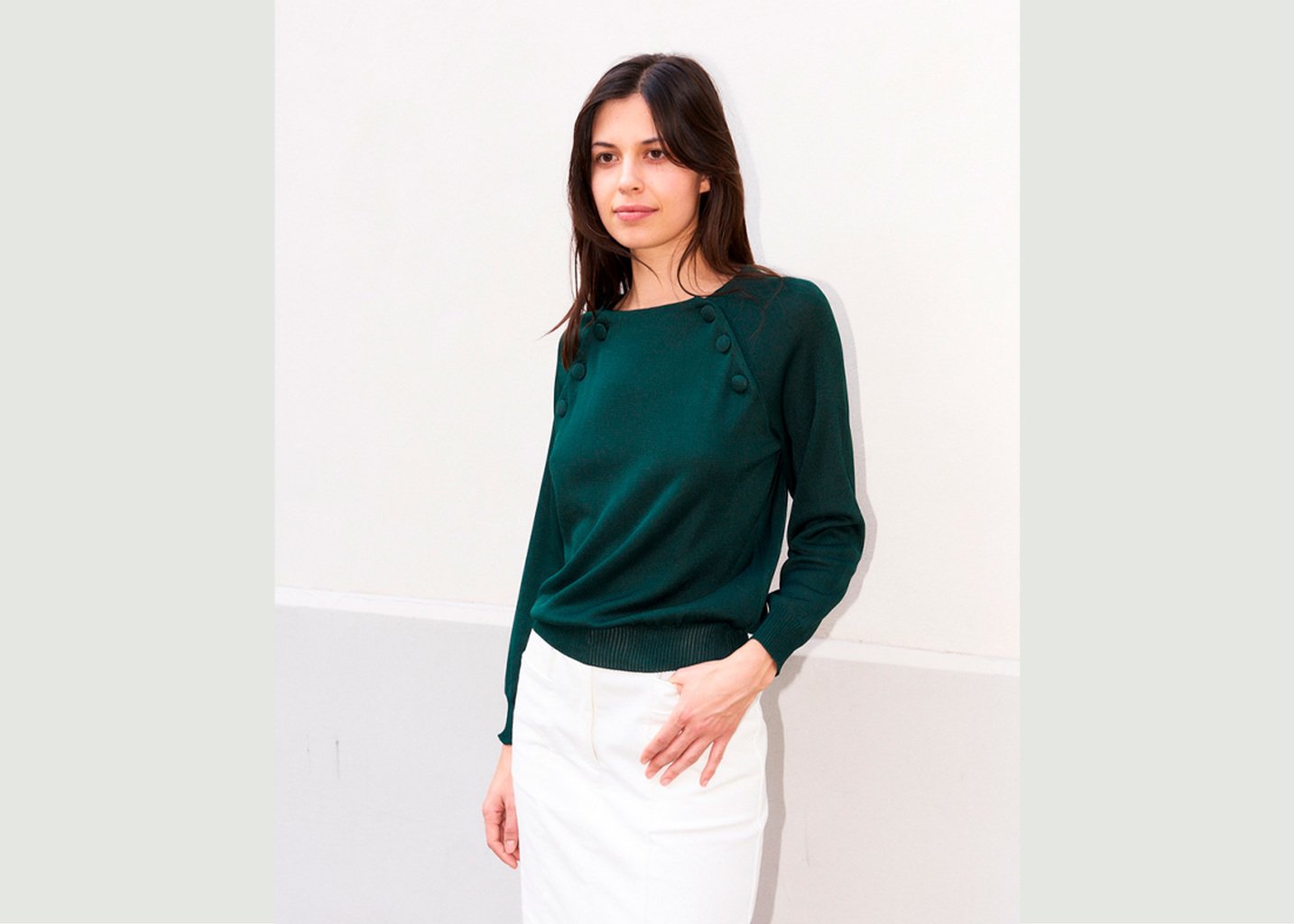 l'exception Pull Arya Vert Sapin Erotokritos