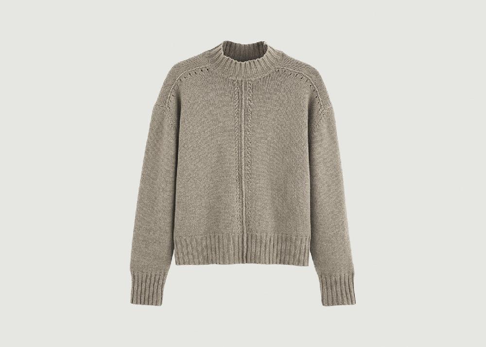 l'exception Pull Béthel Taupe 17H10