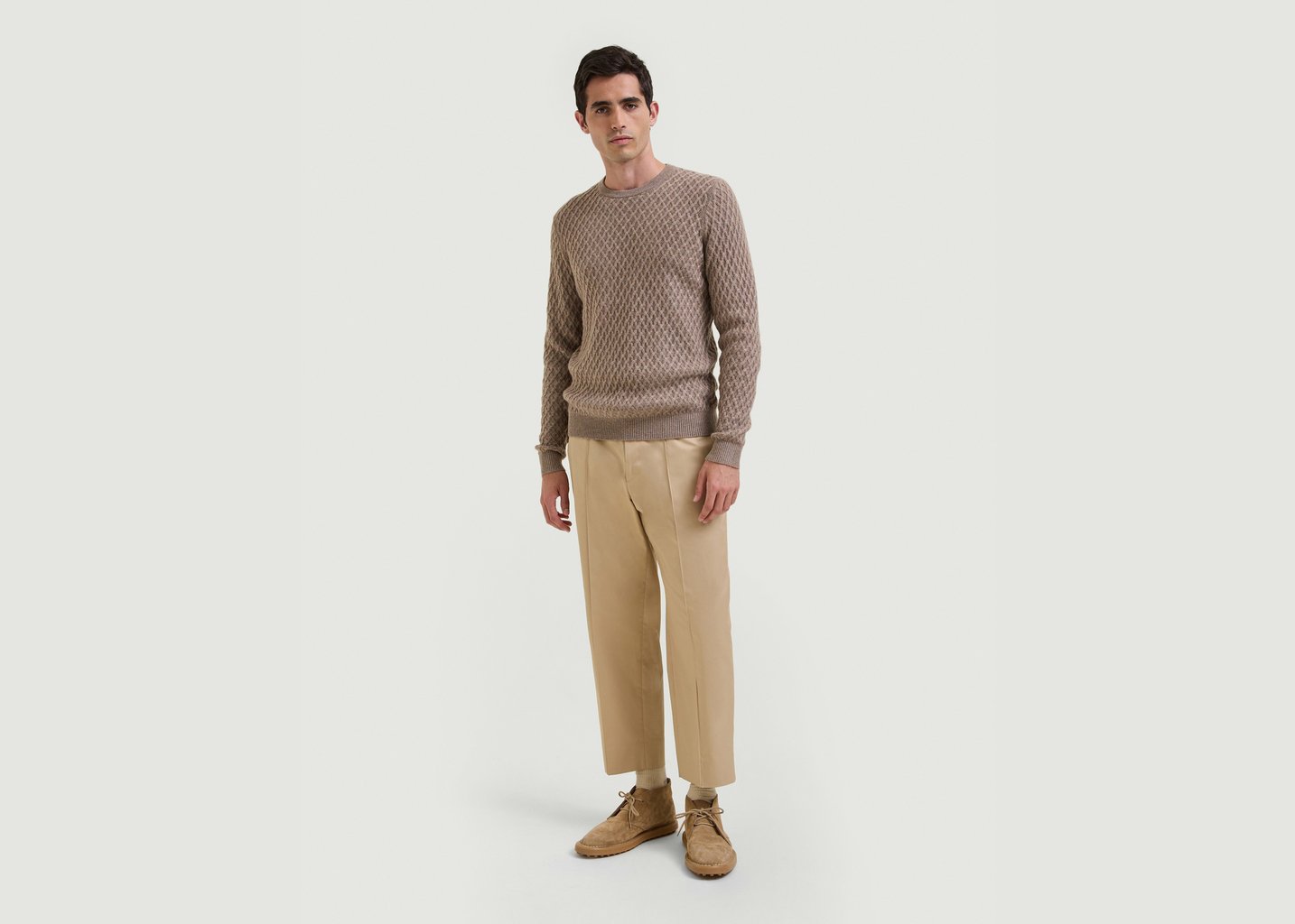 L'exception Pull Cachemire Alma Taupe Hircus