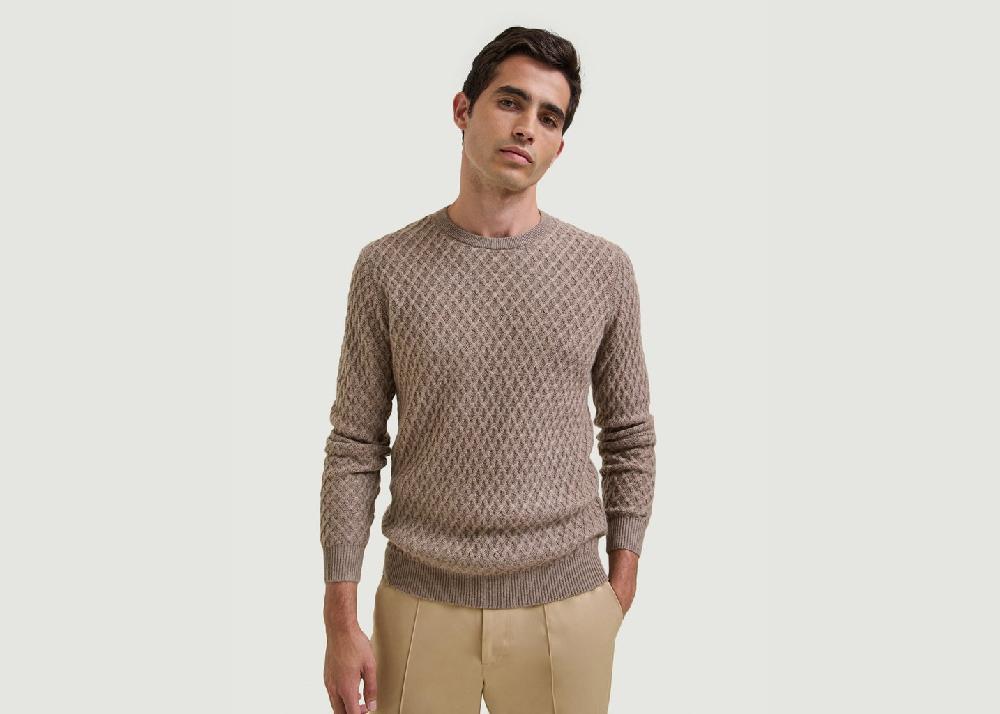 l'exception Pull Cachemire Alma Taupe Hircus
