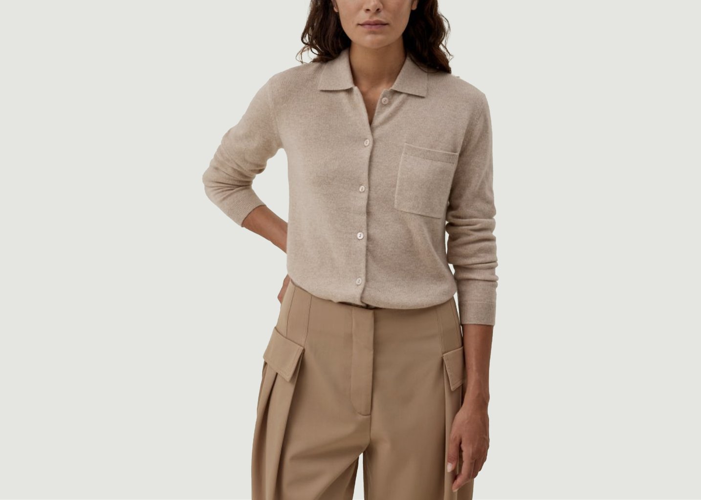 L'exception Pull Cachemire Amara Beige Hircus