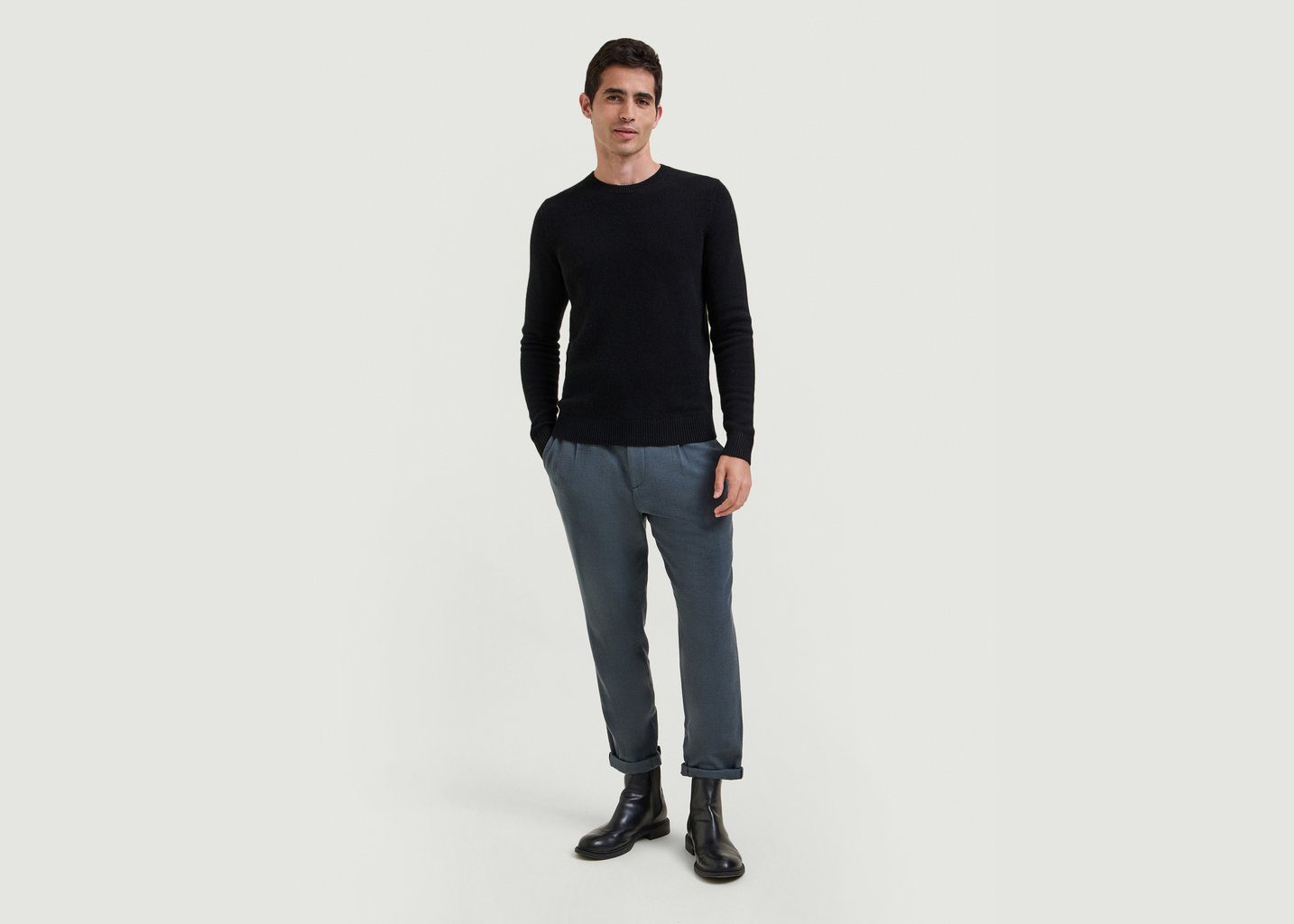 L'exception Pull Cachemire Arild Noir Hircus