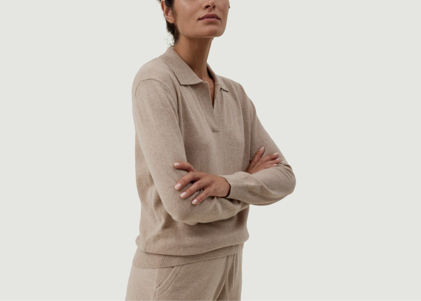 L'exception Pull Cachemire Ema Beige Hircus