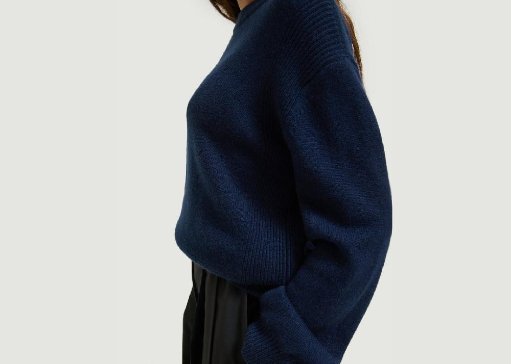 L'exception Pull Cachemire Gala Bleu Marine Hircus