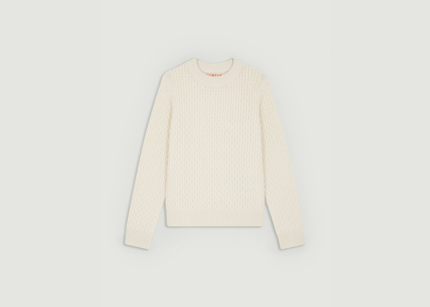 l'exception Pull Cachemire Galyna Blanc Hircus