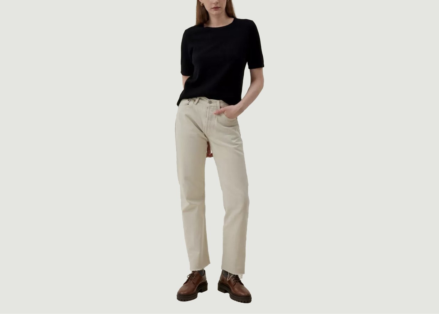 L'exception Pull Cachemire Juna Noir Hircus