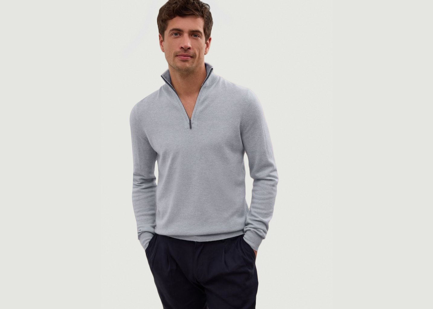 L'exception Pull Cachemire Kushi Bleu Clair Hircus