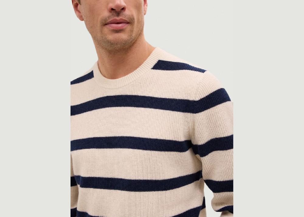 L'exception Pull Cachemire Rudy Blanc Hircus