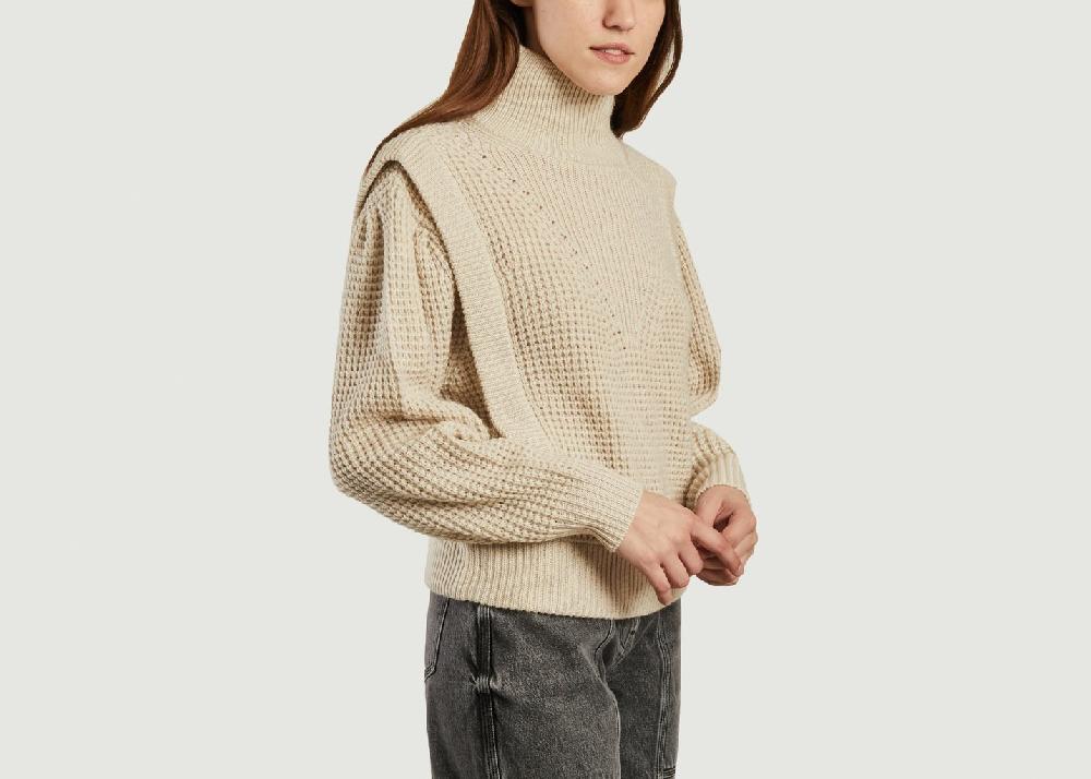 L'exception Pull Col Montant Macky Crème IRO Paris