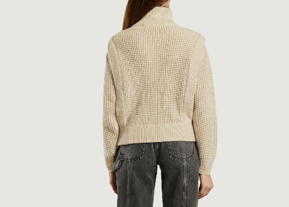 L'exception Pull Col Montant Macky Crème IRO Paris