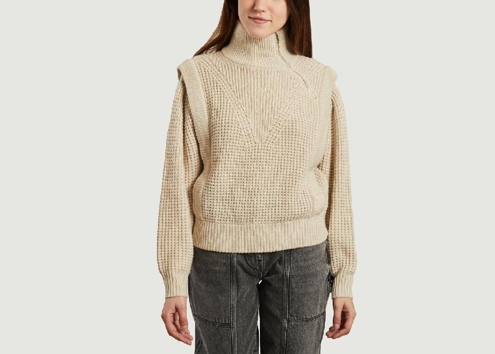 l'exception Pull col montant Macky Crème IRO Paris
