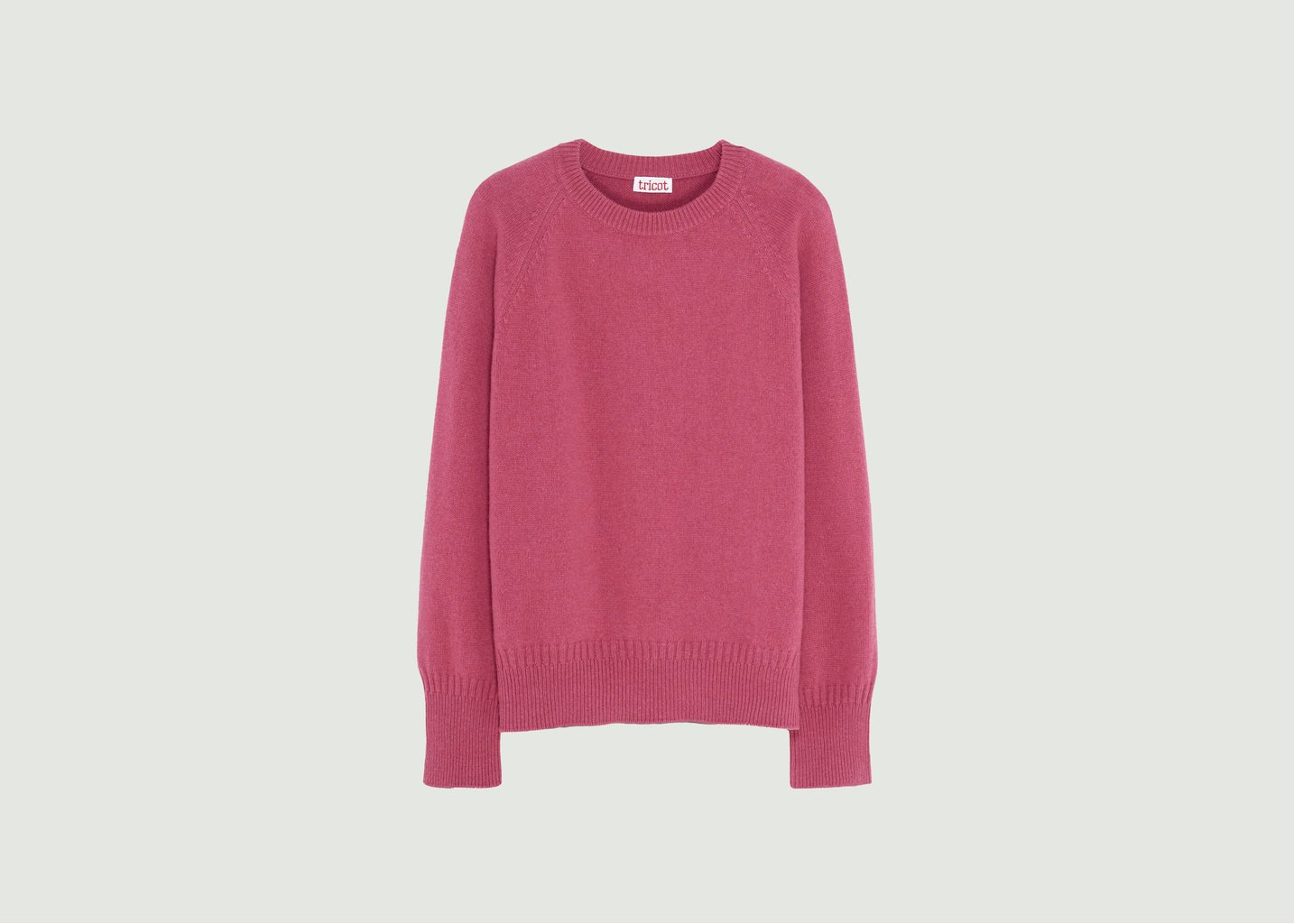 l'exception Pull Col Rond En Cachemire Rose Tricot