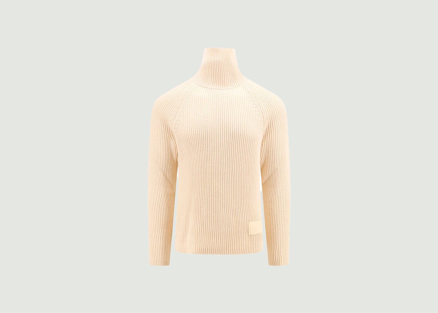 l'exception Pull Col roulé Ivoire AMI Paris