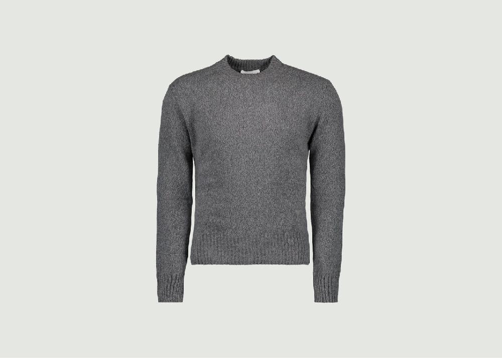 l'exception Pull Crewneck Gris AMI Paris