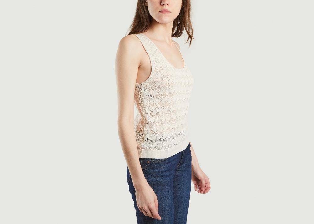 L'exception Pull Débardeur Tym Sel Ecru Tinsels