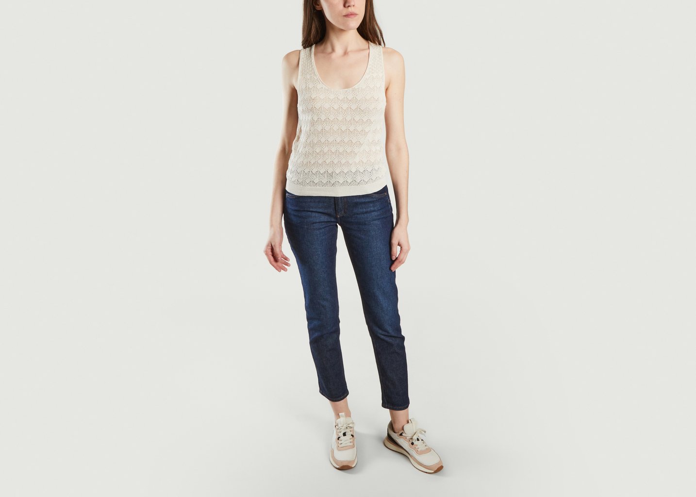 L'exception Pull Débardeur Tym Sel Ecru Tinsels