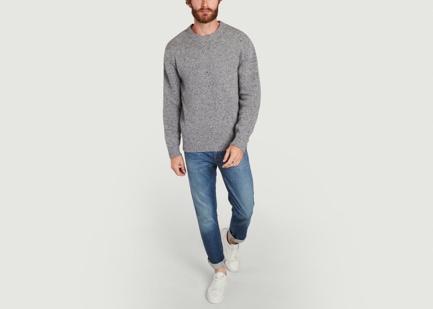L'exception Pull Donegal Gris Hartford