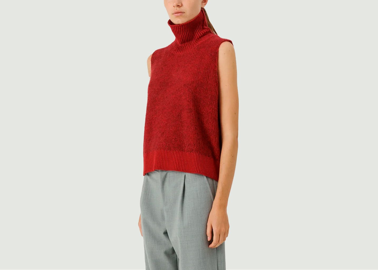 L'exception Pull Eira Rouge Foncé Soulland