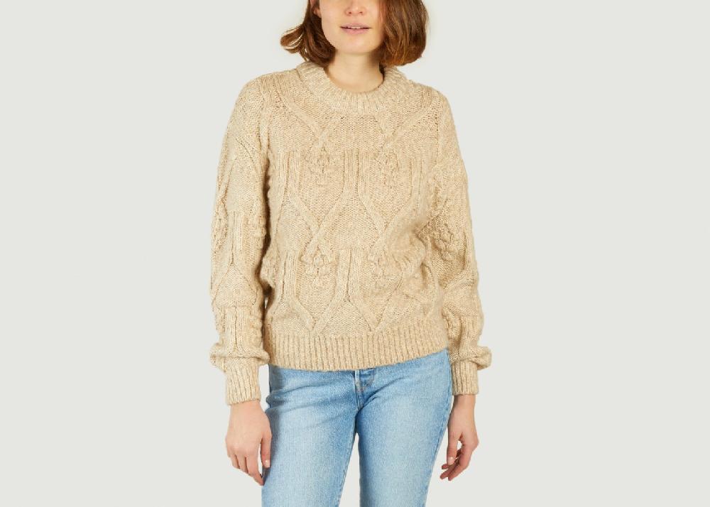 L'exception Pull Elsa Cable Ecru Nudie Jeans