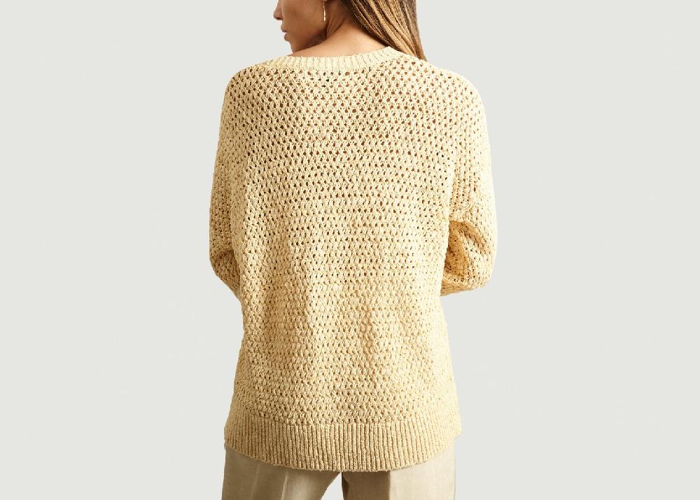 L'exception Pull En Maille Crochet Beige Theory