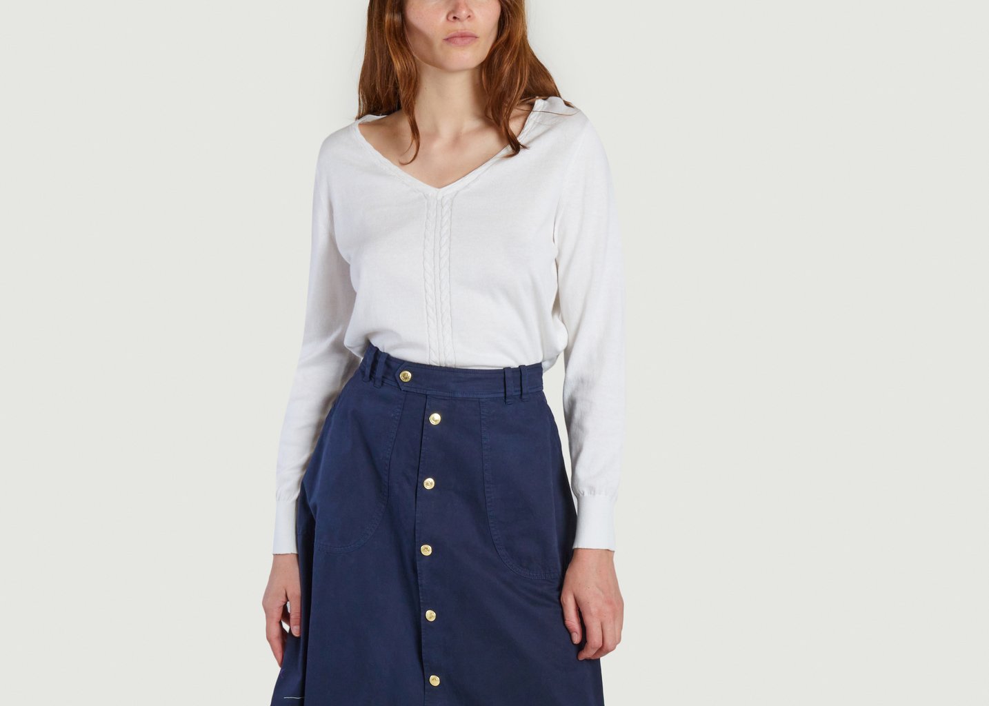 L'exception Pull Irina Blanc APC Paris