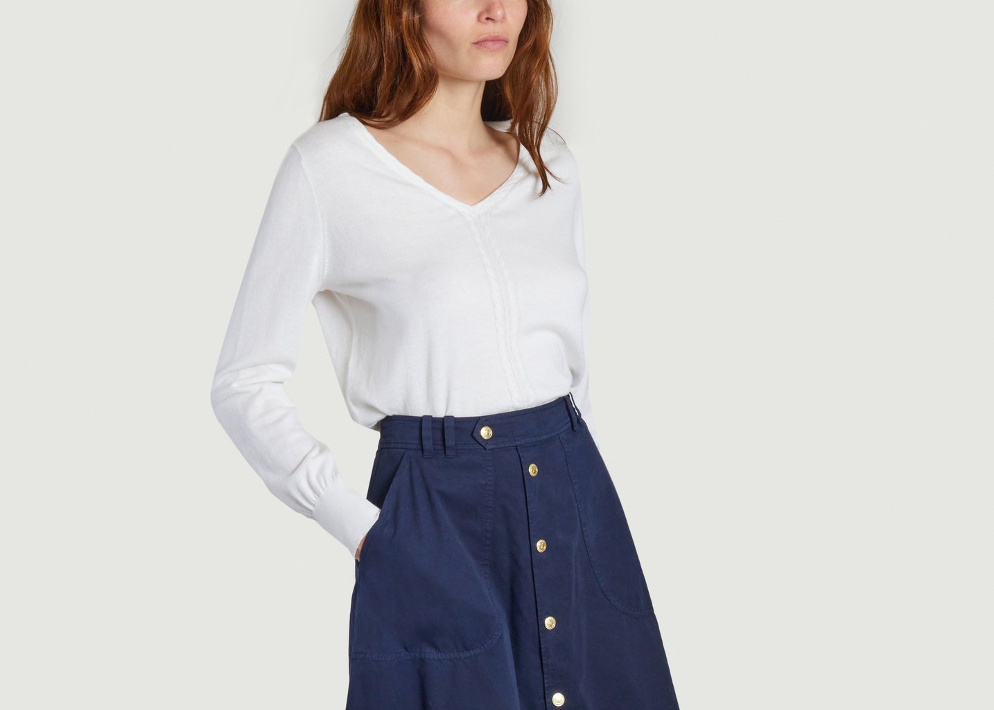 l'exception Pull Irina Blanc APC Paris