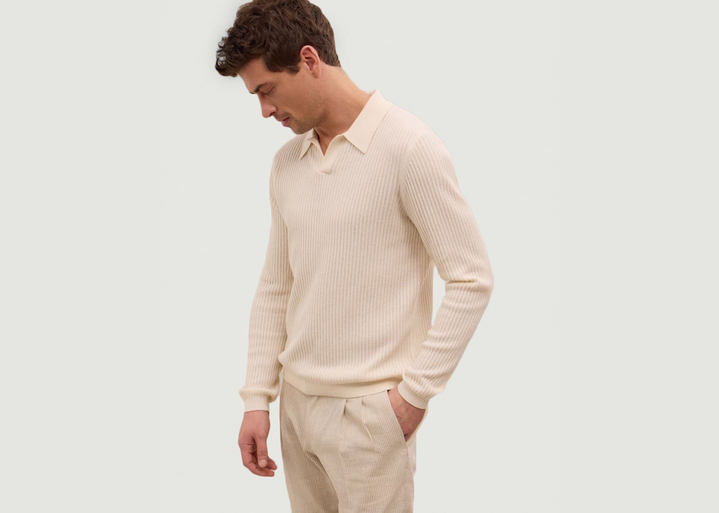 l'exception Pull Isno Blanc Hircus