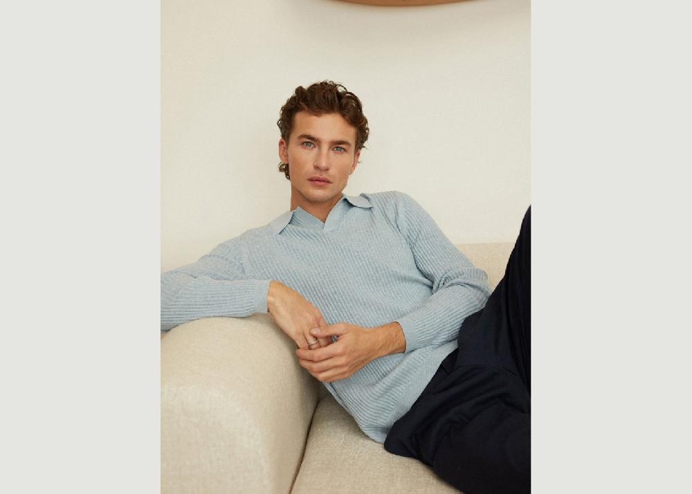 L'exception Pull Isno Bleu Clair Hircus