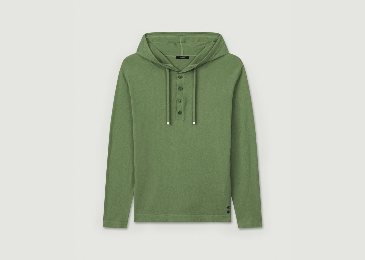 L'exception Pull Léger à Capuche Olive Ron Dorff