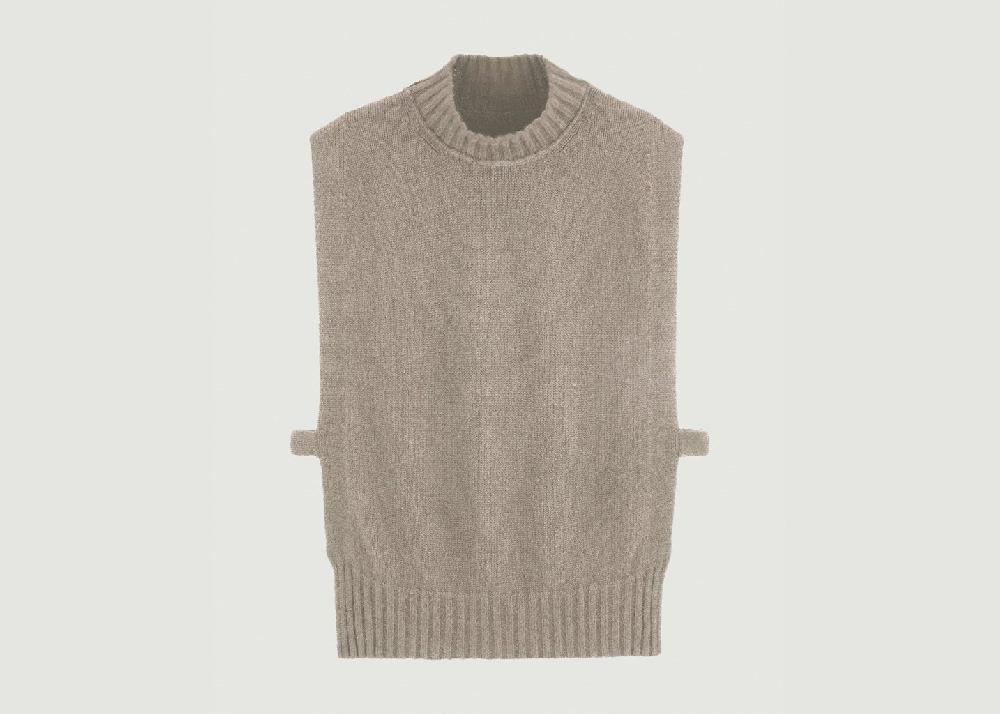 l'exception Pull Lun Taupe 17H10