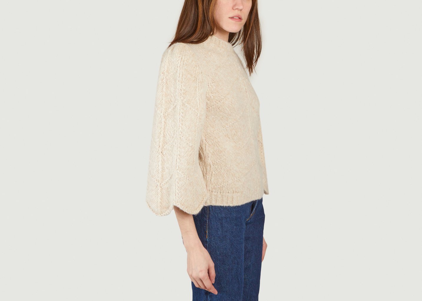 L'exception Pull Manches 3/4 West Beige Ba&sh