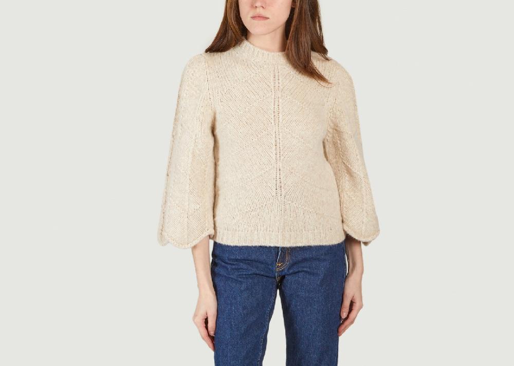 l'exception Pull manches 3/4 West Beige Ba&sh