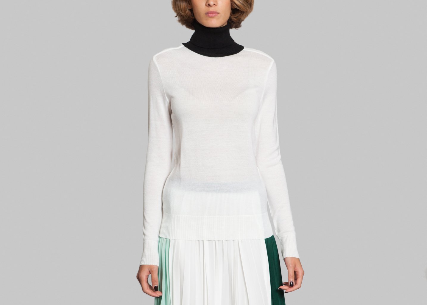 l'exception Pull Mila Blanc Etienne Deroeux