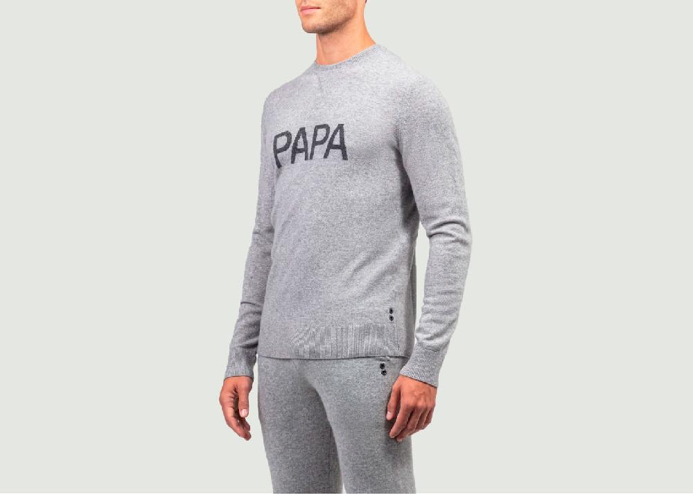 L'exception Pull Nordique PAPA Gris Ron Dorff