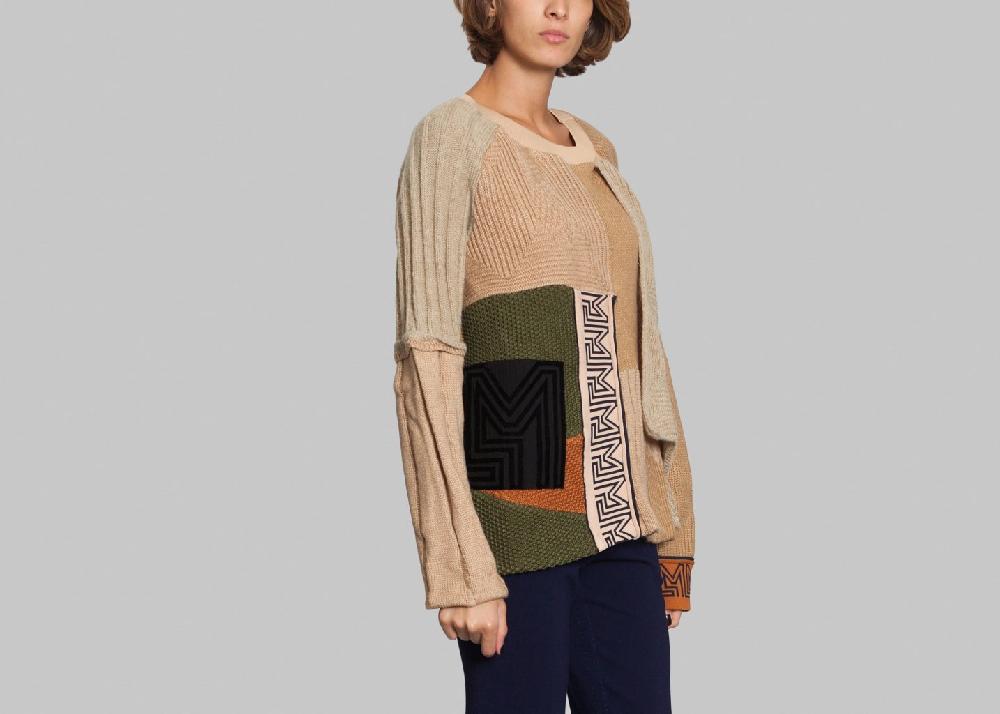 L'exception Pull Patchwork Suzhou Pêche Masha Ma