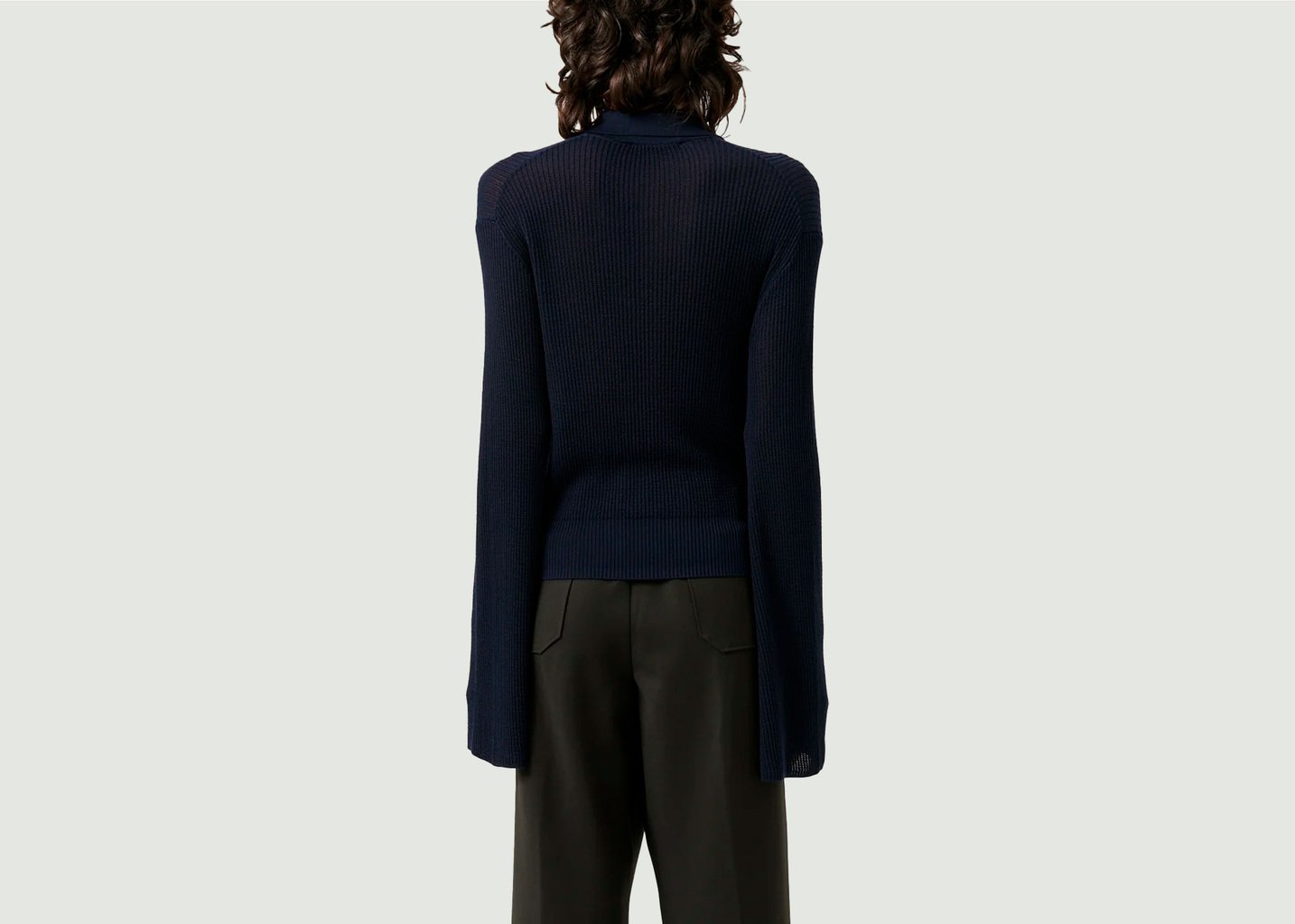 L'exception Pull Polo Kiki Bleu Marine Soulland